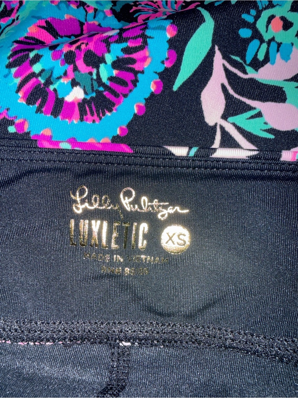 Lilly Pulitzer Luxletic Aila Skort Onyx Twilight Coral Color Size XS NWT - Picture 6 of 10